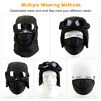Unisex Thermal Winter Goggles Hat