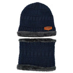 Unisex Winter Beanie Hat Scarf Set