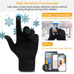 Unisex Winter Knit Gloves Touchscreen