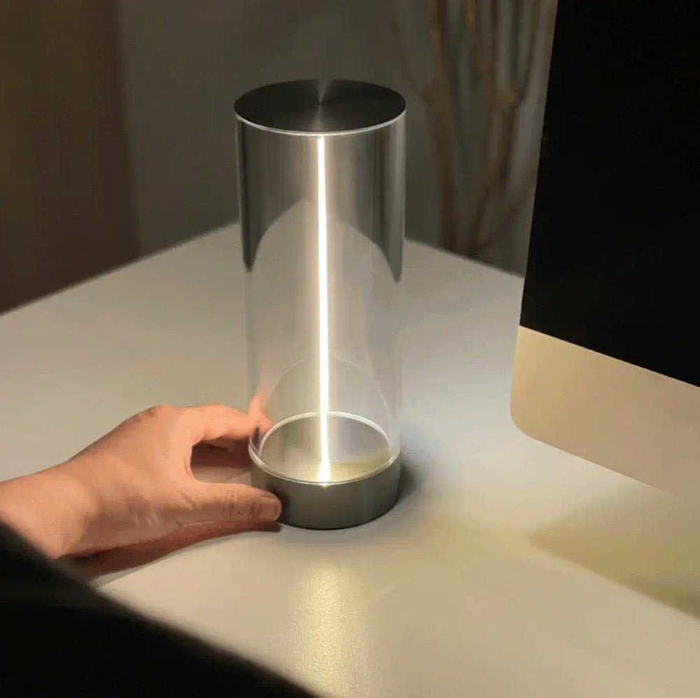 Wireless LED Glass Table Lamp with Dimmer