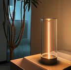 Wireless LED Glass Table Lamp with Dimmer