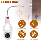 US Plug Extension Light Socket with On/Off Switch