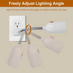 US Plug Extension Light Socket with On/Off Switch