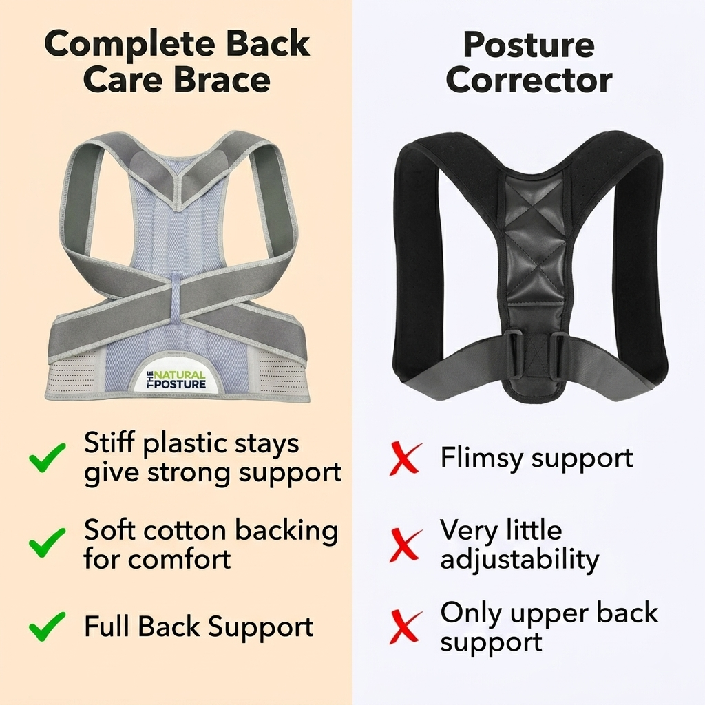 Complete Back Care Support Brace for Posture Correction