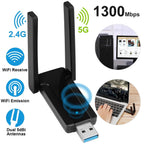 USB 3.0 WiFi Adapter AC1300 Mbps
