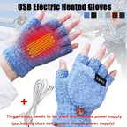 USB Electric Heating Adjustable Temperature Gloves
