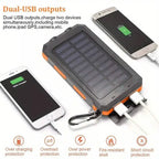 USB Portable Charger 10000mAh Solar Power Bank for Cell Phone and Laptops