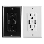 USB Wall Outlet Dual 2.4A USB Wall Charger