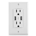 USB Wall Outlet Dual 2.4A USB Wall Charger