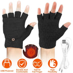 USB Wool Heated Gloves Mitten