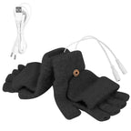 USB Wool Heated Gloves Mitten