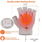 USB Wool Heated Gloves Mitten