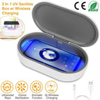 UV Light Sanitizer Box Portable 10w Phone Wireless Charging Disinfection Lamp