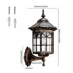 Solar Motion-Sensor Outdoor Wall Lantern