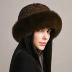 Genuine Mink Fur Hat for Winter Warmth