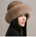Genuine Mink Fur Hat for Winter Warmth