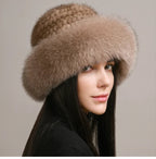 Genuine Mink Fur Hat for Winter Warmth
