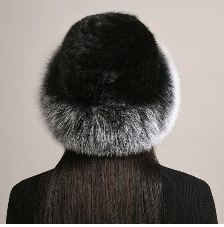 Genuine Mink Fur Hat for Winter Warmth