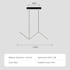Aluminium Dining Pendant Lamp | Modern Minimalist Nordic Lighting