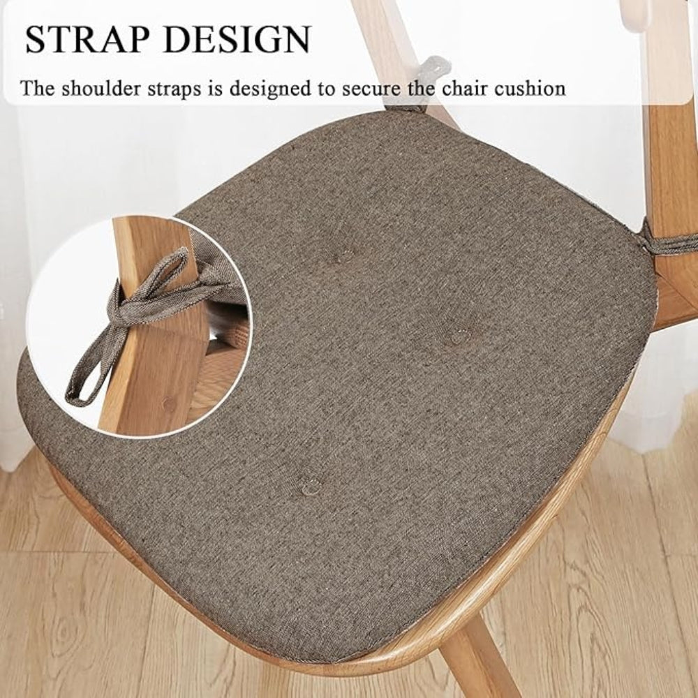 Velarre Tufted Chair Pad Cushion for Comfort