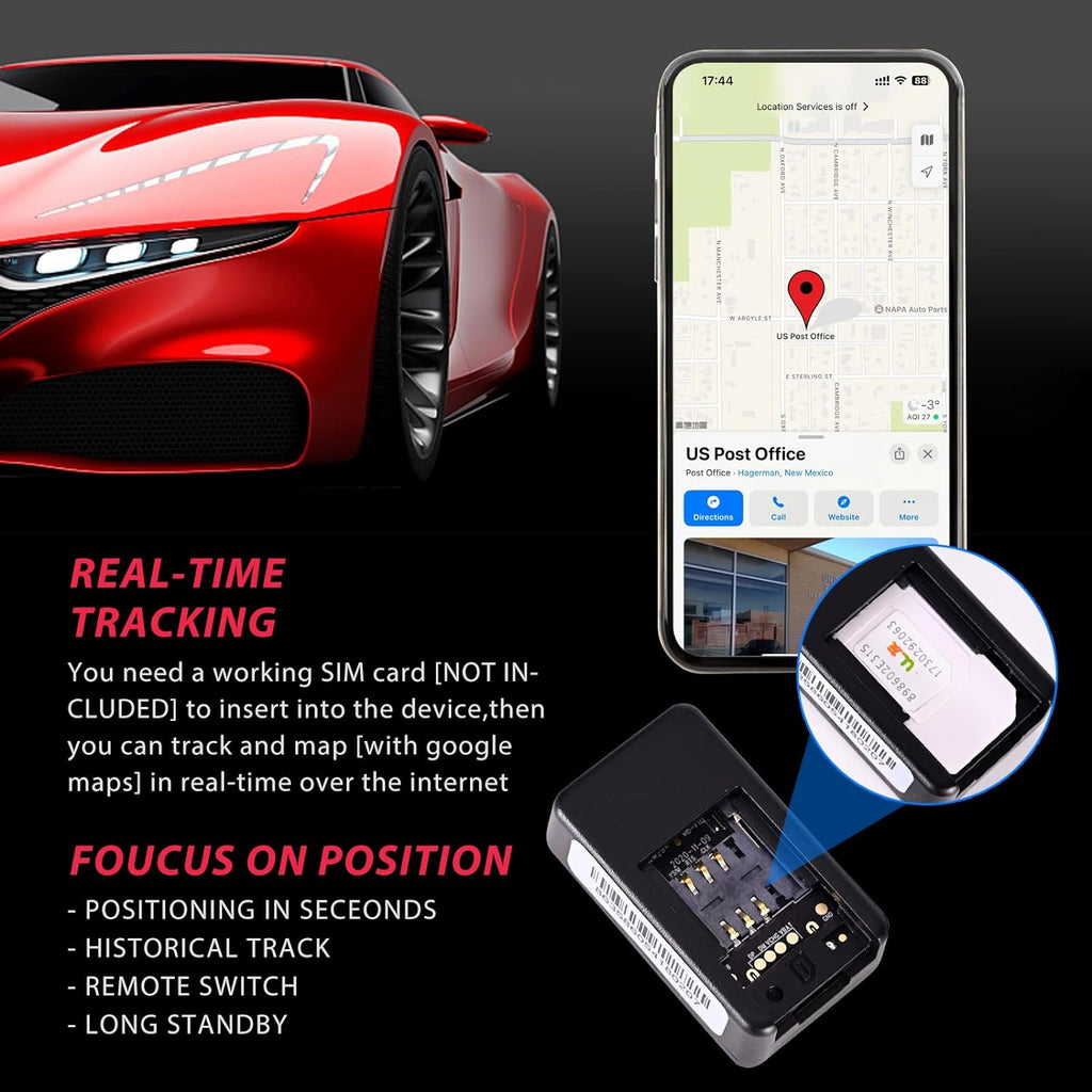 VelaTrace Mini GPS Car Tracker for Secure Tracking