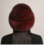 Vellara Mink Fur Hat Luxe Winter Accessory for Cozy Warmth