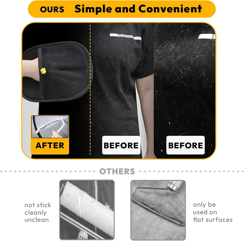 VeLuxer™ HairAway Gloves — Effortless Pet Hair Control That Makes Your Home Shine