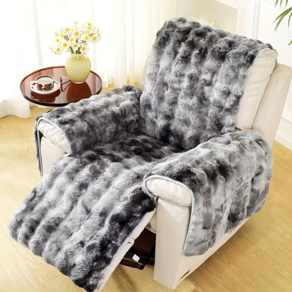 Plush Velvet Sofa Protector for Recliners