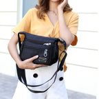 Lightweight Nylon Crossbody Bag with Adjustable Strap