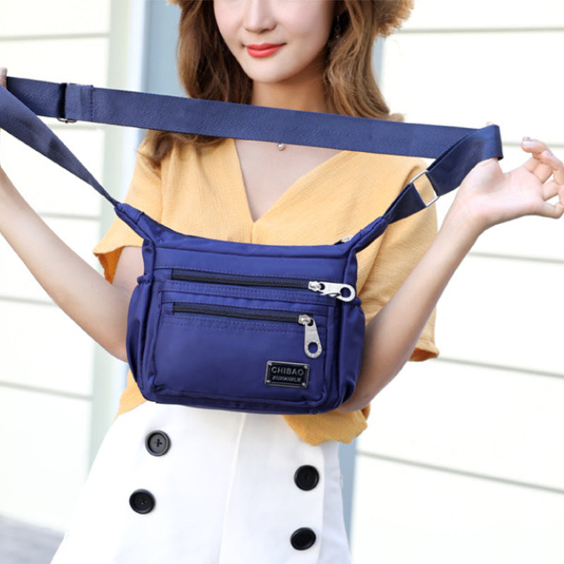 Lightweight Nylon Crossbody Bag with Adjustable Strap
