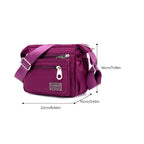 Lightweight Nylon Crossbody Bag with Adjustable Strap
