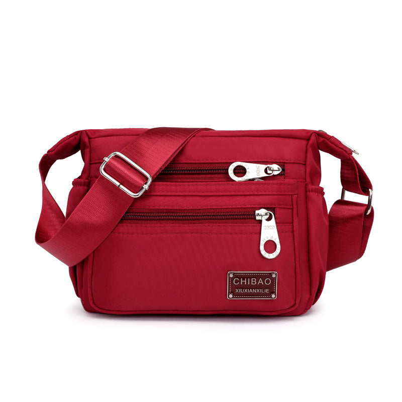 Lightweight Nylon Crossbody Bag with Adjustable Strap