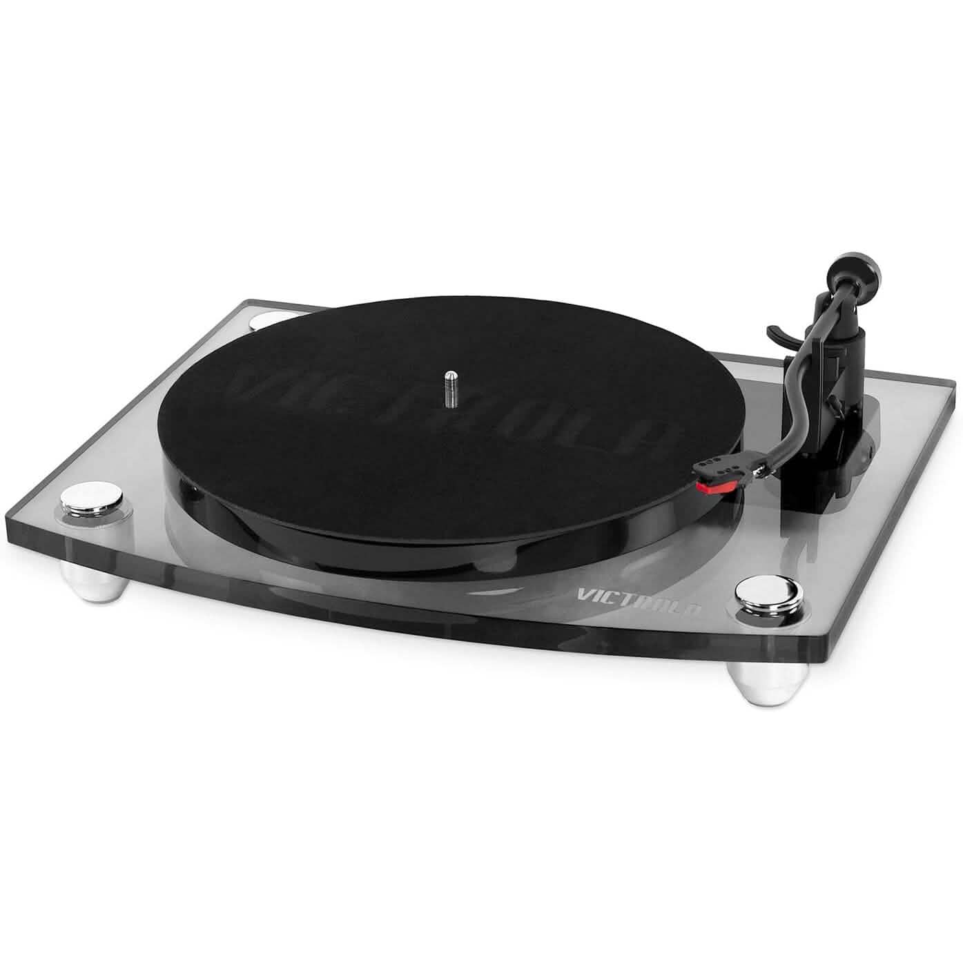 Victrola Modern Acrylic 2-Speed Bluetooth Turntable with 40-Watt Wireless Speakers (Refurbished)