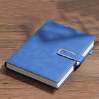 Vintage A5 Leatherbound Notebook with Personalized Soft Cover and Bookmark