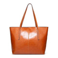 Vintage Leather Style Shopper Bag