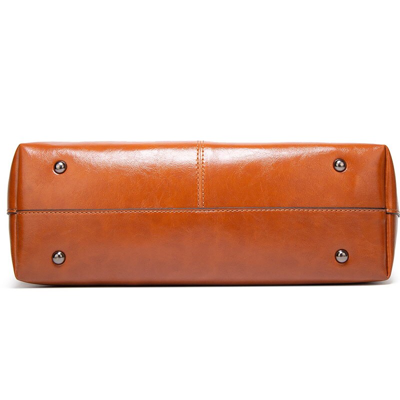 Vintage Leather Style Shopper Bag