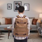 VINTAGECANVAS Backpack – Stylish & Functional with Laptop Compartment for Everyday Use & Adventure