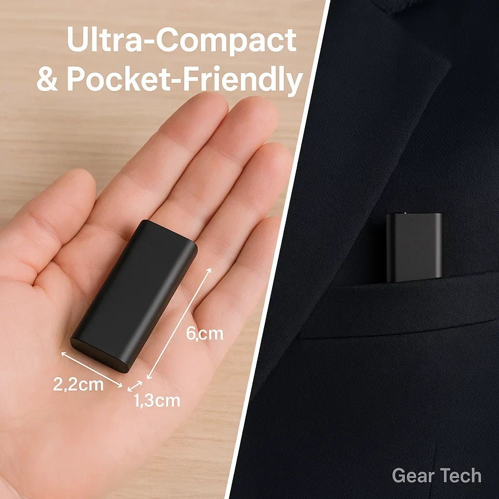 VoxiMini Discreet Voice Recorder With Voice Activation