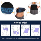 Waist Trimmer Women Sauna Sweat Wraps Waist Slimming Trainer Belt