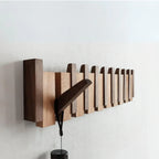 Wooden Wall Hooks for Jackets - Foldable & Handmade