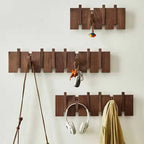 Wooden Wall Hooks for Jackets - Foldable & Handmade