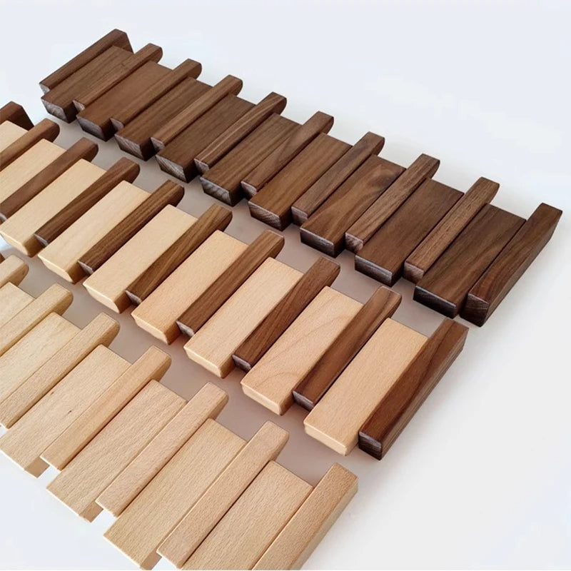Wooden Wall Hooks for Jackets - Foldable & Handmade