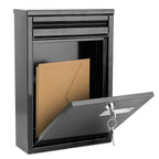 Wall Mount Mailbox Lockable Galvanized Iron Letter Post Box