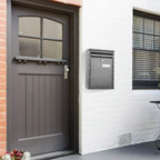 Wall Mount Mailbox Lockable Galvanized Iron Letter Post Box