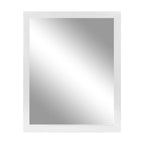 Wall Mount Mirror Wood-Like Frame Rectangle Modern Hanging Mirror