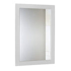 Wall Mount Mirror Wood-Like Frame Rectangle Modern Hanging Mirror