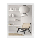 Wall Mount Mirror Wood-Like Frame Rectangle Modern Hanging Mirror