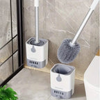 Wall Mounted Long Handle Toilet Cleaning Brush With Holder