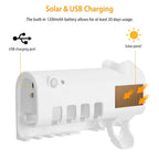 Wall Mounted Toothbrush Sanitizer Holder IR Induction UV Sanitization Rack