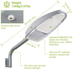 Wall Pack LED Lights 144LEDs Photocell Sensor Street Lamp IP65 Waterproof